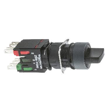 Selettore nero D.16 - leva - 3 posizioni - 1NO+1NC - SCHNEIDER ELECTRIC XB6AD235B product photo Photo 01 3XL