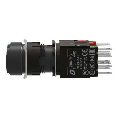 Pulsante luminoso verde D.16 - filoghiera ad impulso - 24V - 1NO+1NC - SCHNEIDER ELECTRIC XB6AW3B5B product photo Photo 07 3XL