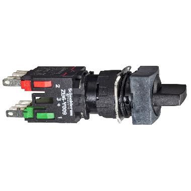 Selettore nero D.16 - leva - 3 posizioni - 1NO+1NC - SCHNEIDER ELECTRIC XB6CD235B product photo Photo 01 3XL