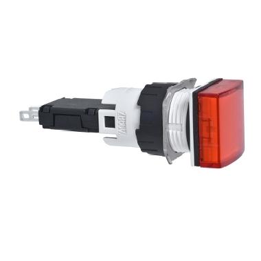 Lampada spia quadrata D.16 - IP65 - rossa - LED integrato - 24V - SCHNEIDER ELECTRIC XB6CV4BB product photo Photo 01 3XL
