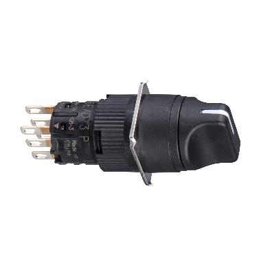 Selettore nero D.16 - LEVA- 2 posizioni - 2NC/NO - SCHNEIDER ELECTRIC XB6EAD222P product photo Photo 01 3XL