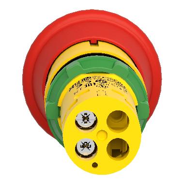Emergency stop D.22 - red mushroom D.40mm - trigger latching push-pull 1NC - SCHNEIDER ELECTRIC XB7NT842 product photo Photo 04 3XL