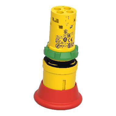 Emergency stop D.22 - red mushroom D.40mm - trigger latching push-pull 1NC - SCHNEIDER ELECTRIC XB7NT842 product photo Photo 07 3XL