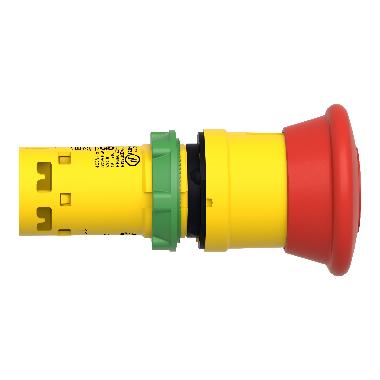 Emergency stop D.22 - red mushroom D.40mm - trigger latching push-pull 1NC - SCHNEIDER ELECTRIC XB7NT842 product photo Photo 08 3XL