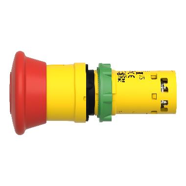 Emergency stop D.22 - red mushroom D.40mm - trigger latching push-pull 1NC - SCHNEIDER ELECTRIC XB7NT842 product photo Photo 09 3XL