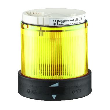 Elemento luminoso - luce lampeggiante - GIALLA - 24..48V DC 24 VAC - SCHNEIDER ELECTRIC XVBC4B8 product photo Photo 01 3XL