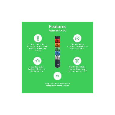 Elemento luminoso  D. 60mm LED - lampeggiante - verde - IP65 - SCHNEIDER ELECTRIC XVUC43 product photo Photo 04 3XL