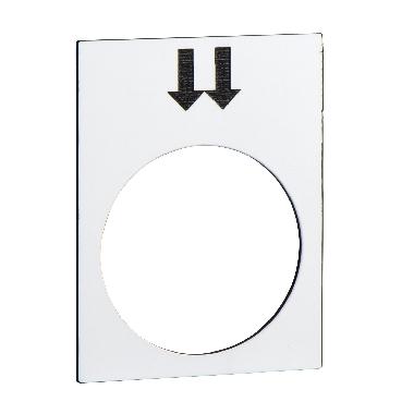 Etichetta - 30x40mm - bianco - destra, veloce - SCHNEIDER ELECTRIC ZB2BY4908 product photo Photo 01 3XL