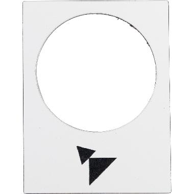 Etichetta - 30x40mm- bianco - avanti, lento-veloce - SCHNEIDER ELECTRIC ZB2BY4915 product photo Photo 01 3XL