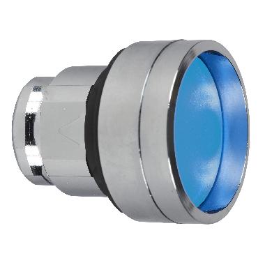 Testa pulsante D. 22  - ad impulso - incassato - blu - senza marcatura - SCHNEIDER ELECTRIC ZB4BA66 product photo Photo 01 3XL