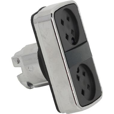 Pulsante doppio filo/filo D. 22  senza capsule - SCHNEIDER ELECTRIC ZB4BA79 product photo Photo 01 3XL