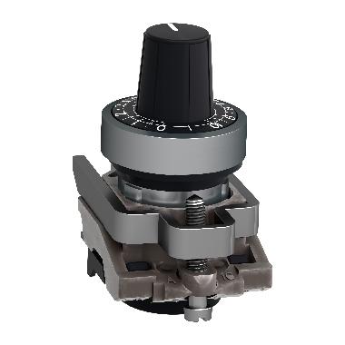Testa per potenziometro D. 22  - nero - per asse 6.35 mm - SCHNEIDER ELECTRIC ZB4BD922 product photo Photo 05 3XL