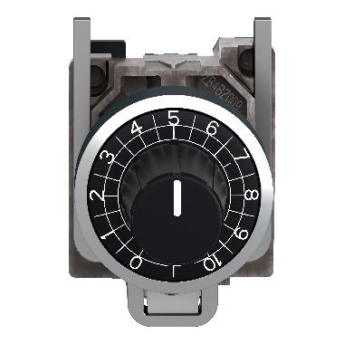 Testa per potenziometro D. 22  - nero - per asse 6.35 mm - SCHNEIDER ELECTRIC ZB4BD922 product photo Photo 06 3XL