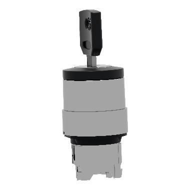Testa selettore D.22 - 3 posizioni - Ronis 455 - estrazione chiave sx e centro - SCHNEIDER ELECTRIC ZB4BG03 product photo Photo 05 3XL