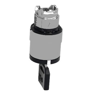 Testa selettore D.22  - 3 posizione - chiave azzurra - estrazione chiave tutte pos - SCHNEIDER ELECTRIC ZB4BG0F046 product photo Photo 01 3XL