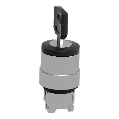 Testa selettore D.22  - 3 posizione - chiave azzurra - estrazione chiave tutte pos - SCHNEIDER ELECTRIC ZB4BG0F046 product photo Photo 05 3XL