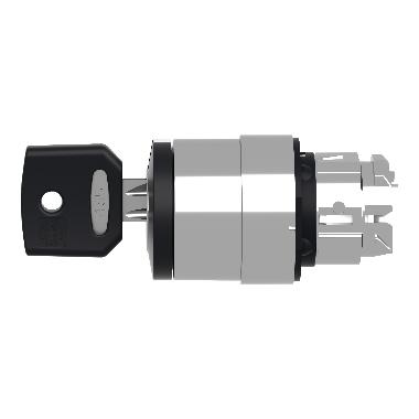 Testa selettore D.22  - 3 posizione - chiave azzurra - estrazione chiave tutte pos - SCHNEIDER ELECTRIC ZB4BG0F046 product photo Photo 09 3XL