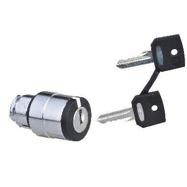 Testa selettore D.22 - 3 posizione  - Ronis 455 - estrazione chiave dx - SCHNEIDER ELECTRIC ZB4BG1 product photo Photo 01 3XL
