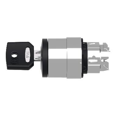 Testa selettore D.22 - 2 posizione - Ronis 421e - estrazione chiave tutte le posizioni. - SCHNEIDER ELECTRIC ZB4BG412 product photo Photo 09 3XL