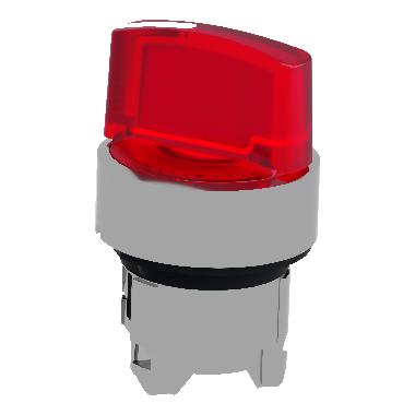 Testa selettore luminoso - 2 posizioni D.22 - rosso- per LED universale - SCHNEIDER ELECTRIC ZB4BK1443 product photo Photo 05 3XL