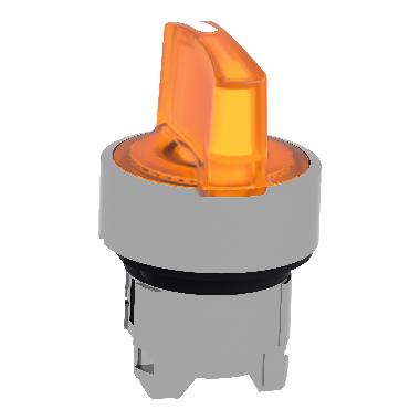 Testa selettore luminoso - 3 posizioni D.22 - giallo- per LED universale - SCHNEIDER ELECTRIC ZB4BK1553 product photo Photo 05 3XL