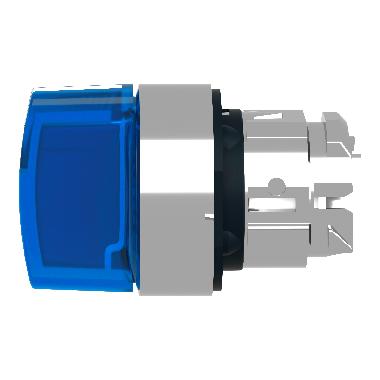 Testa selettore luminoso - 3 posizioni D.22 - blu- per LED universale - SCHNEIDER ELECTRIC ZB4BK1763 product photo Photo 09 3XL