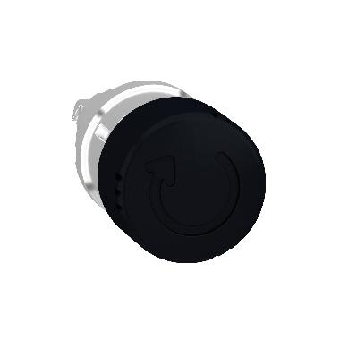 Testa pulsante D.22  - sblocco rotazione - fungo D. 30 - nera - SCHNEIDER ELECTRIC ZB4BS42 product photo Photo 01 3XL