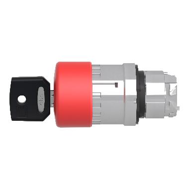 Testa pulsante D.22 -sblocco a chiave - fungo D.30 - rossa - Ronis 455 - SCHNEIDER ELECTRIC ZB4BS934 product photo Photo 09 3XL