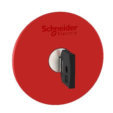 Testa pulsante D.22 -sblocco a chiave - fungo D. 60 - rossa - Ronis 455 - SCHNEIDER ELECTRIC ZB4BS964 product photo Photo 01 3XL