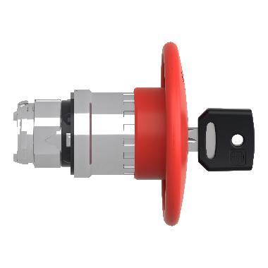 Testa pulsante D.22 -sblocco a chiave - fungo D. 60 - rossa - Ronis 455 - SCHNEIDER ELECTRIC ZB4BS964 product photo Photo 08 3XL