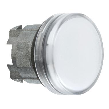 Testa lampada spia D.22  gemme striate bianche- per LED universale - SCHNEIDER ELECTRIC ZB4BV013S product photo Photo 01 3XL