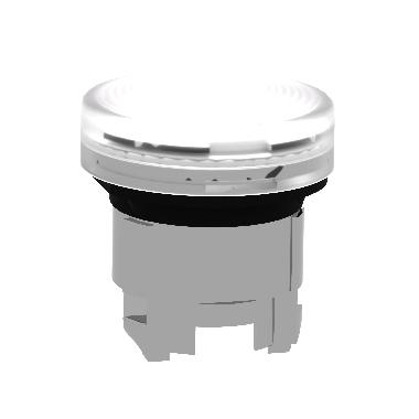 Testa lampada spia D.22  gemme striate bianche- per LED universale - SCHNEIDER ELECTRIC ZB4BV013S product photo Photo 05 3XL
