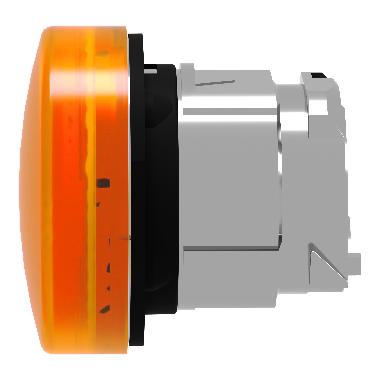 Testa lampada spia D.22 gemma liscia arancione- per LED universale - inserimento etichette - SCHNEIDER ELECTRIC ZB4BV053E product photo Photo 09 3XL