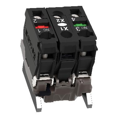 Corpo per pulsante luminoso D.22 - base BA 9S 1NO+1NC - SCHNEIDER ELECTRIC ZB4BW065 product photo Photo 07 3XL