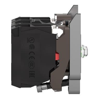 Corpo per pulsante luminoso D.22 - LED universale 1NO+1NC -24Vac/dc - SCHNEIDER ELECTRIC ZB4BW0B15 product photo Photo 08 3XL