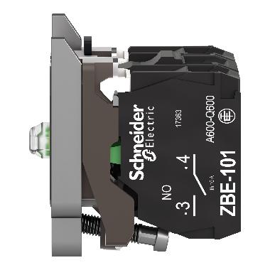 Corpo per pulsante luminoso D.22 - LED universale 1NO+1NC -24Vac/dc - SCHNEIDER ELECTRIC ZB4BW0B15 product photo Photo 09 3XL
