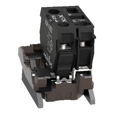 Corpo per pulsante luminoso D.22  - LED universale - 230Vac - 1NO - SCHNEIDER ELECTRIC ZB4BW0M11 product photo Photo 07 3XL