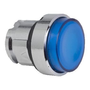 Testa pulsante luminoso D.22 - blu- per LED universale - SCHNEIDER ELECTRIC ZB4BW163 product photo Photo 01 3XL
