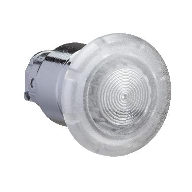 Testa pulsante luminoso D.40 D.22  - bianco- per LED universale - SCHNEIDER ELECTRIC ZB4BW413 product photo Photo 01 3XL