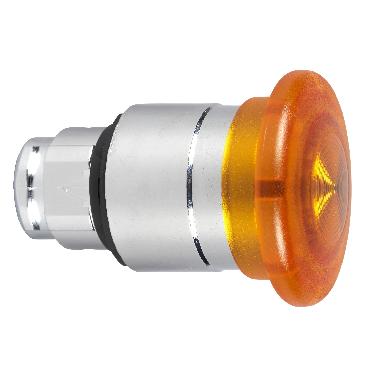 Testa pulsante luminoso D.40 D.22 - arancione - per LED universale - SCHNEIDER ELECTRIC ZB4BW453 product photo Photo 01 3XL