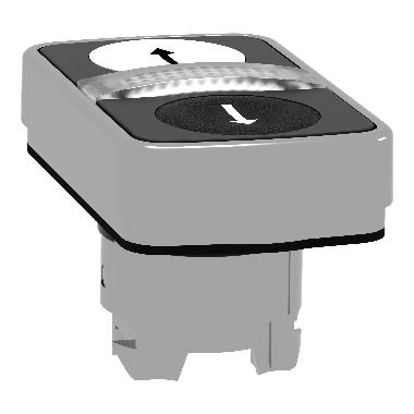 Testa pulsante doppio D.22  - bianca + nera - 0/I - SCHNEIDER ELECTRIC ZB4BW7A1724 product photo Photo 05 3XL