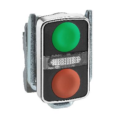 TESTA PULSANTE A DOPPIO TASTO LUMINOSO - SCHNEIDER ELECTRIC ZB4BW7A3740 - SCHNEIDER ELECTRIC ZB4BW7A3740 - SCHNEIDER ELECTRIC ZB4BW7A3740 product photo Photo 01 3XL