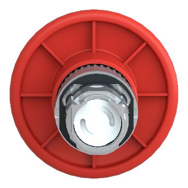 Testa pulsante a fungo D.60 arresto di emergenza, rosso D.22  premere-tirare - SCHNEIDER ELECTRIC ZB4BX84 product photo Photo 04 3XL