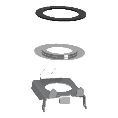 ADATTATORE DA FORO 30 A 22 MM - SCHNEIDER ELECTRIC ZB4BZ012 product photo Photo 05 3XL