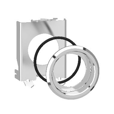Kit montaggio a incasso, metallo per luce pilota e pulsante D.22 - SCHNEIDER ELECTRIC ZB4BZ021 product photo Photo 01 3XL