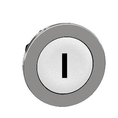 Testa pulsante bianco filo pannello con marcatura I - SCHNEIDER ELECTRIC ZB4FA131 product photo Photo 01 3XL