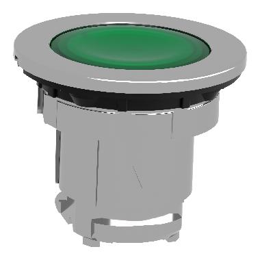 Testa pulsante luminoso  verde filopannello- per LED universale-  D.30 - SCHNEIDER ELECTRIC ZB4FW333 product photo Photo 05 3XL