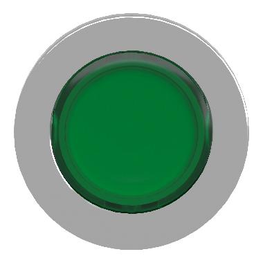 Testa pulsante luminoso  verde filopannello- per LED universale-  D.30 - SCHNEIDER ELECTRIC ZB4FW333 product photo Photo 06 3XL