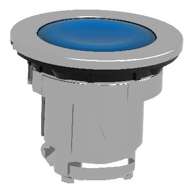 Testa pulsante luminoso  blu filopannello- per LED universale-  D.30 - SCHNEIDER ELECTRIC ZB4FW363 product photo Photo 05 3XL