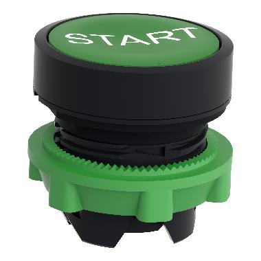 Testa pulsante D.22 - ad impulso - verde - filoghiera - avvio - SCHNEIDER ELECTRIC ZB5AA333 product photo Photo 05 3XL